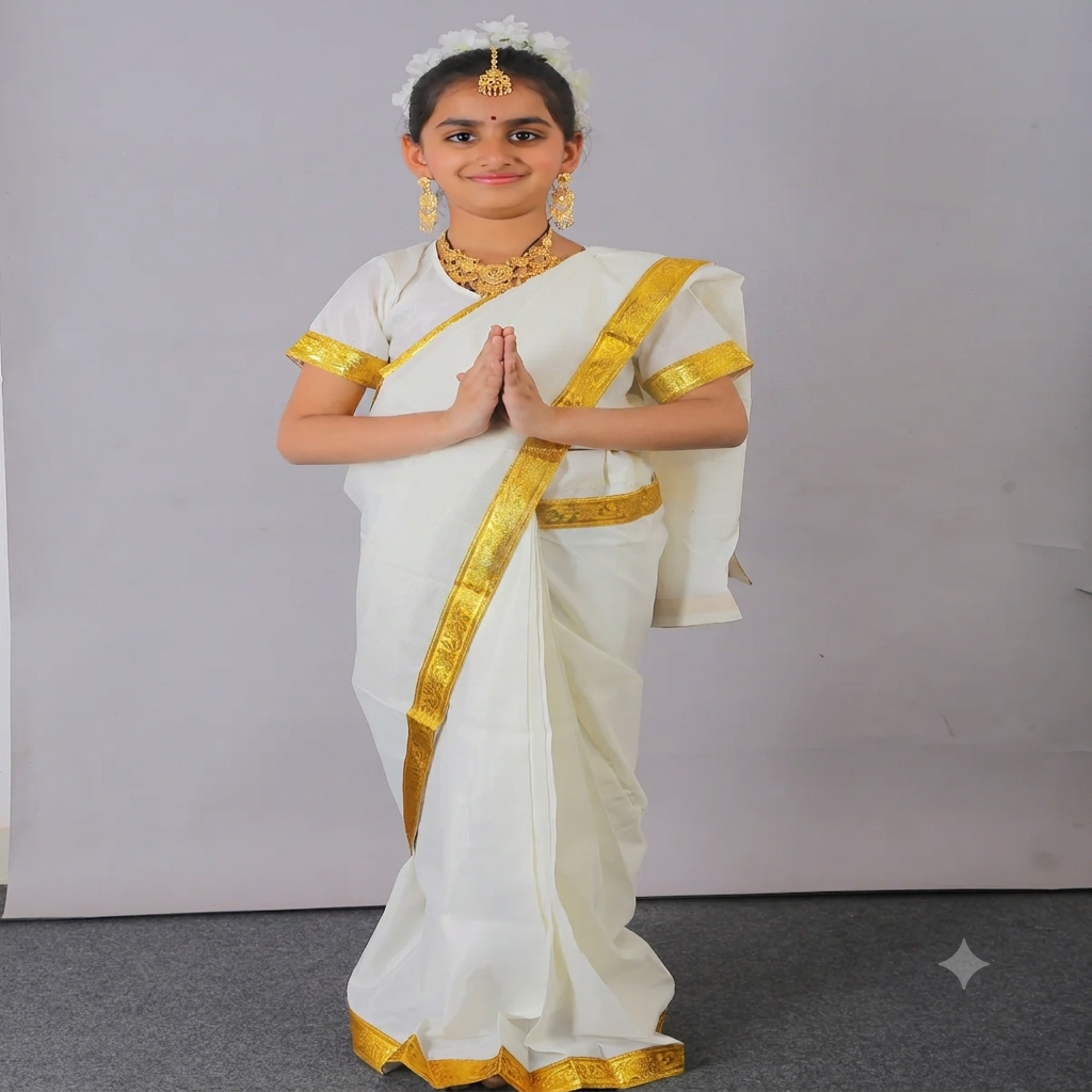 South Indian Saree / Saraswati Mata